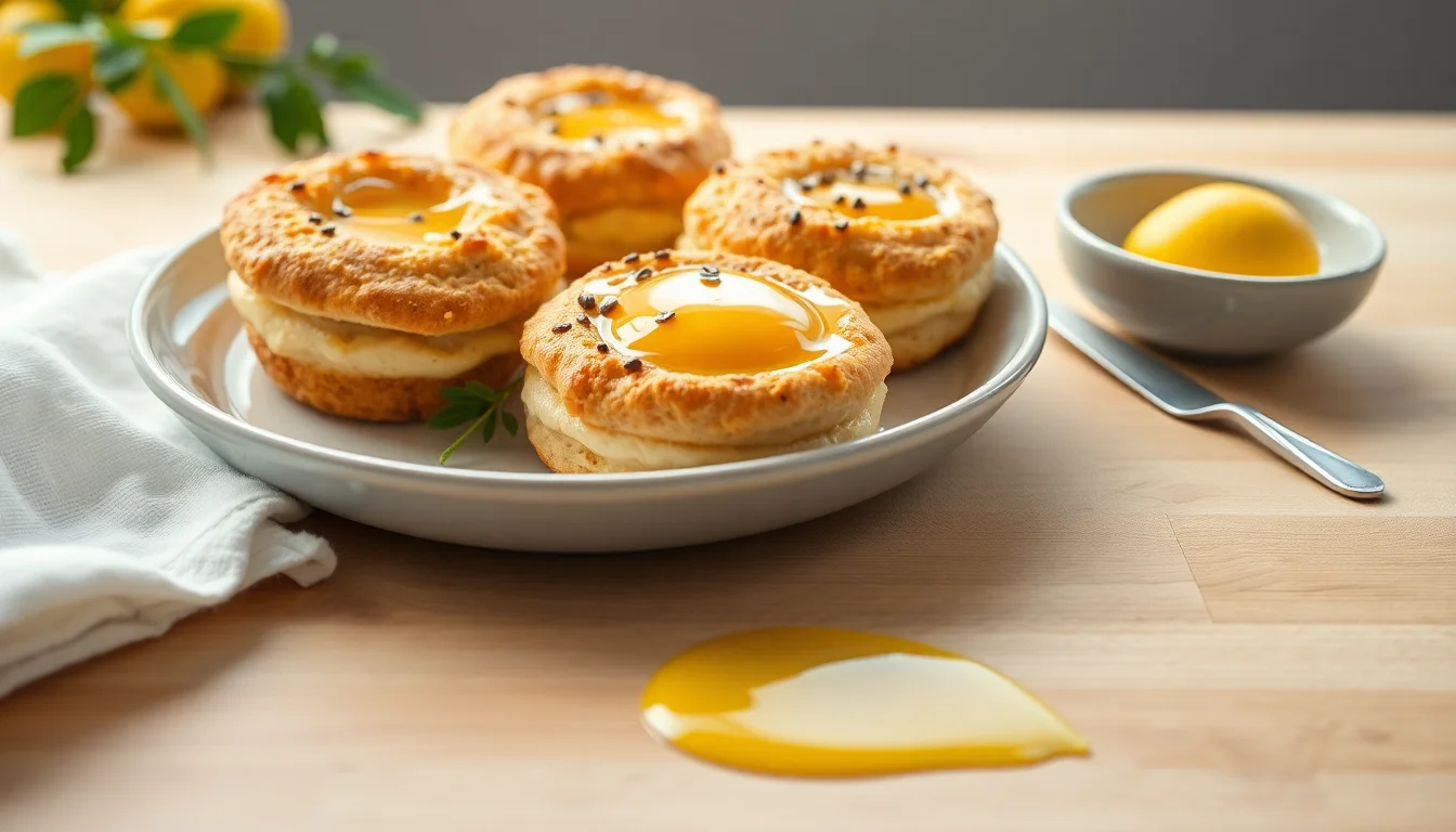 Blåbærscones med sitrondryss