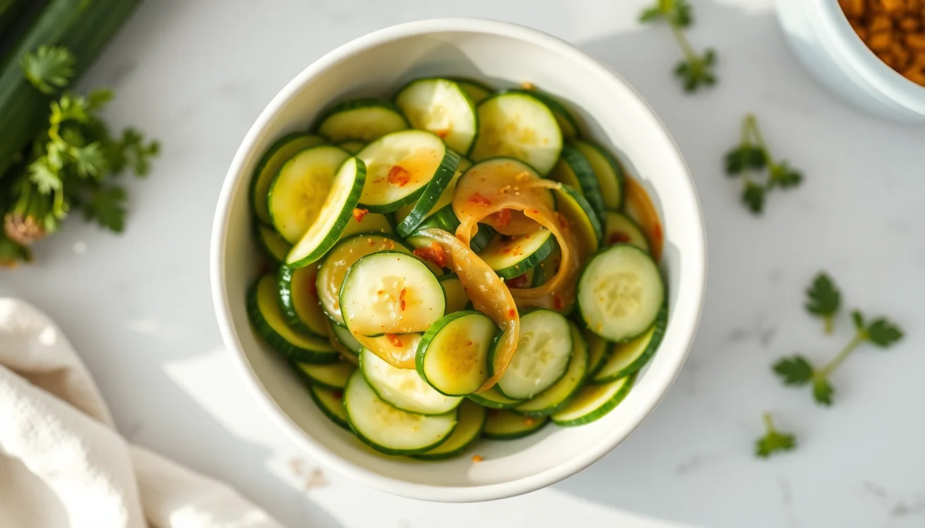 Agurksalat med eddik