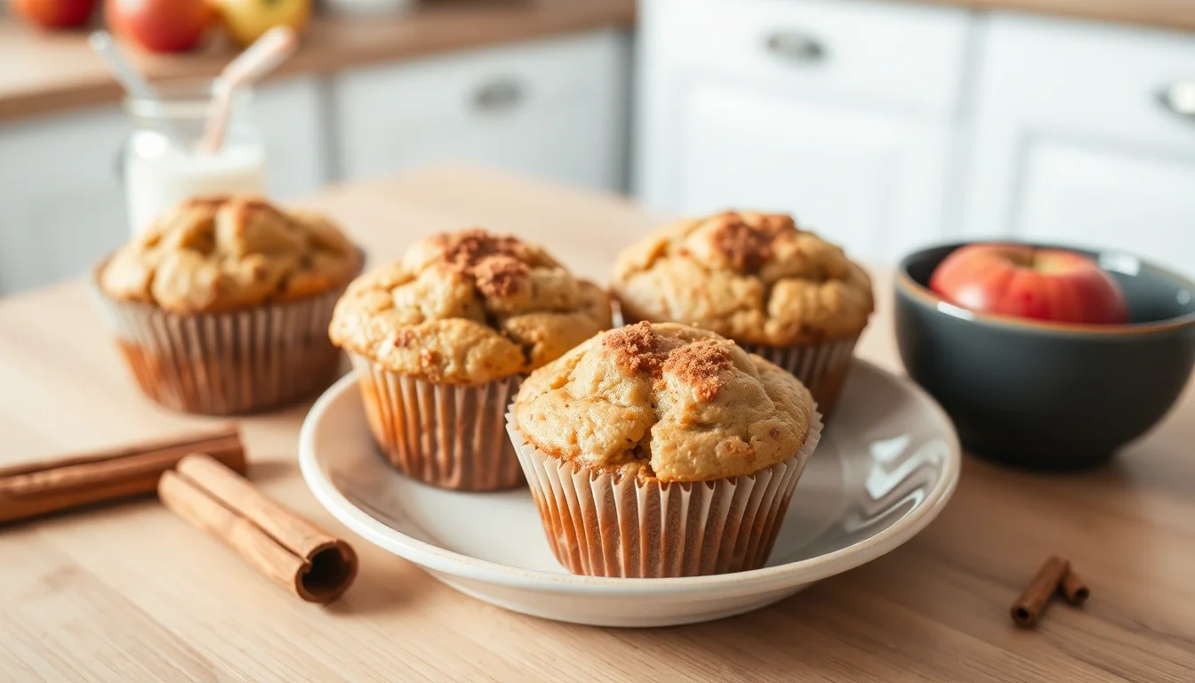 Eplemuffins med kanel